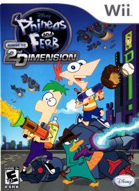 Phineas and Ferb: Across the 2nd Dimension Wii US box art